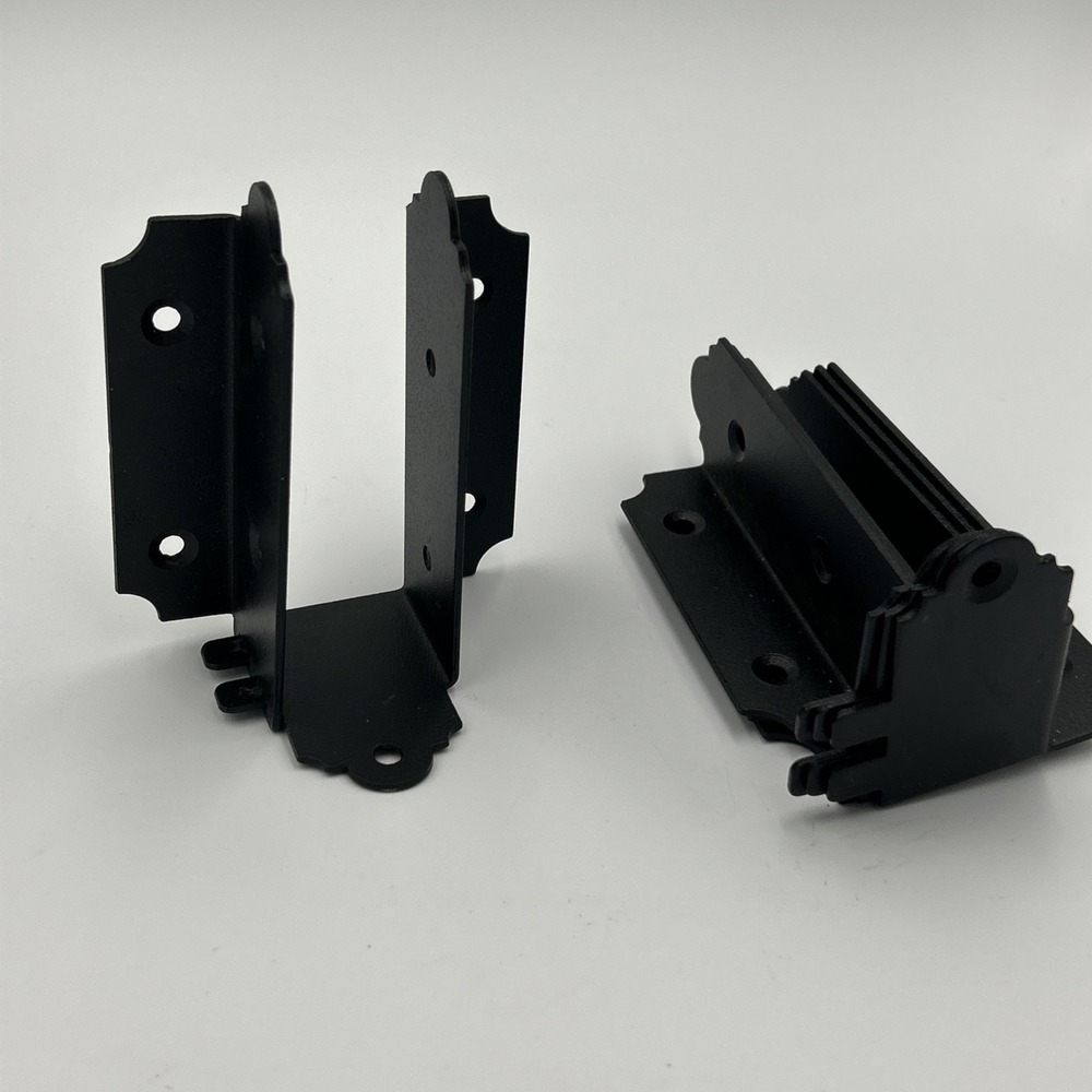 Black Powder Coated Joist Hanger Flush (4 per Pack) 2 Inch